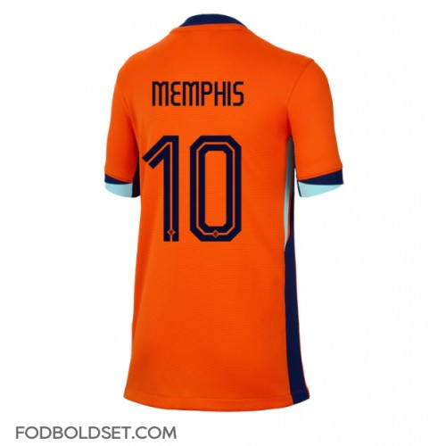 Holland Memphis Depay #10 Hjemmebanetrøje Dame EM 2024 Kortærmet